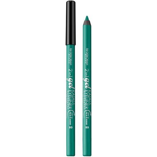 Deborah milano matita 2 in 1 gel kajal & eyeliner 08 light green 1.21g