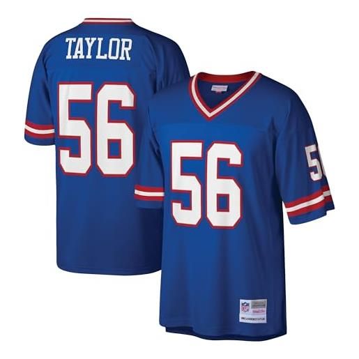 Mitchell & Ness m&n nfl legacy-maglia ny giants l. Taylor #56 t-shirt, royal, s unisex-adulto