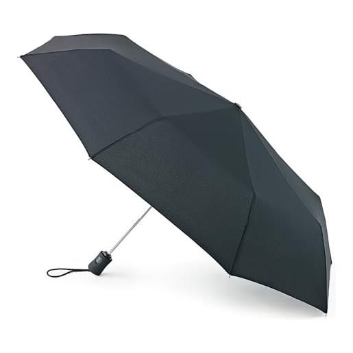 Fulton Fulton open & close 3 - ombrello unisex per adulti, colore: nero, nero, taglia unica, singolo