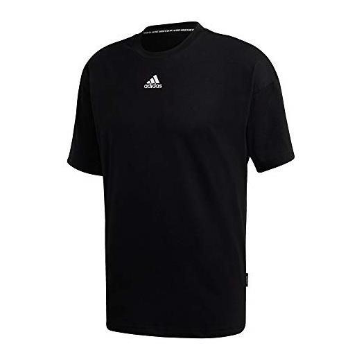adidas m mh 3s tee t-shirt, uomo, black, l