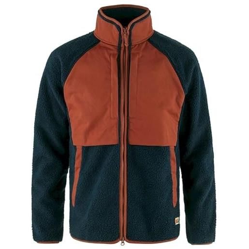 Fjallraven 87164-560-215 vardag pile jacket m giacca uomo navy-autumn leaf taglia xs