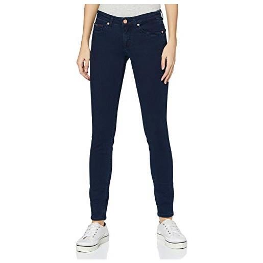 Tommy Jeans jeans donna sophie elasticizzati, blu (avenue dark blue stretch), 28w / 30l