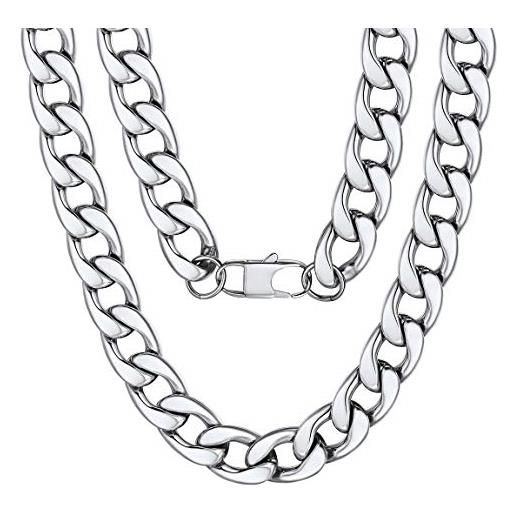 ChainsPro moschettone con chiusura a catena a cipolla in acciaio inossidabile nero classico moderno maschio femmina cerchio