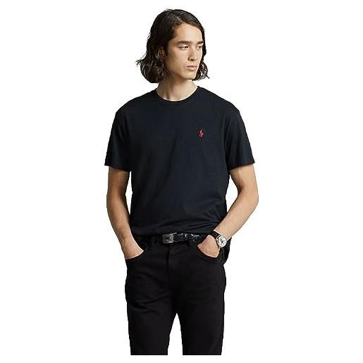 Polo Ralph Lauren maglietta da uomo custom slim-fit (m, black)