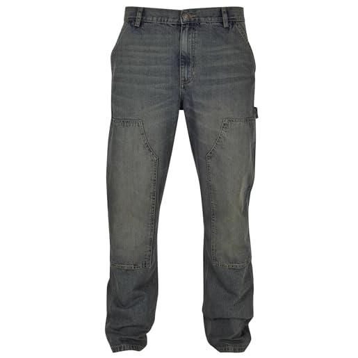 Urban Classics double knee jeans pantaloni, 2000 washed, 38 uomo