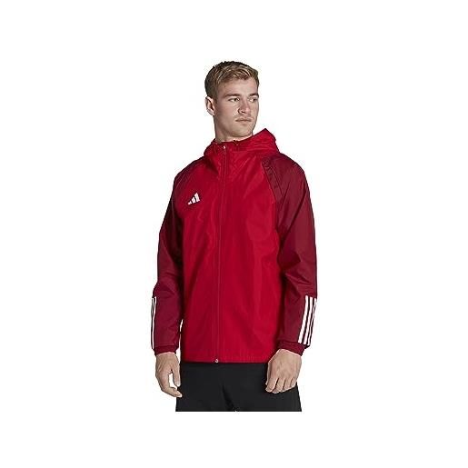 adidas uomo giacca tiro 23 competition - giacca per tutte le stagioni, team power red 2, he5653, xs