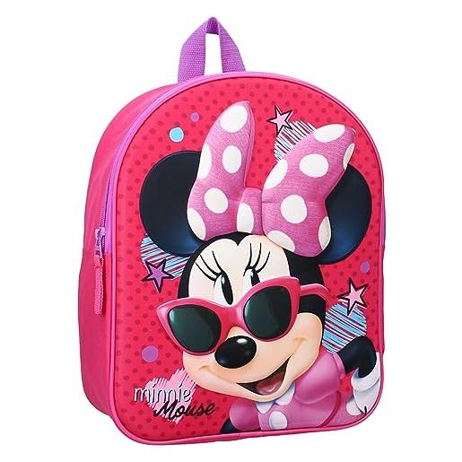 Vadobag sac à dos de loisirs 3d disney minnie mouse friends around town, multicolore, colore: rosa. , rucksack