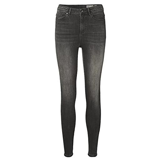 Vero moda vmsophia s34-jeans da donna, a vita alta, colore jeans, denim grigio scuro, s
