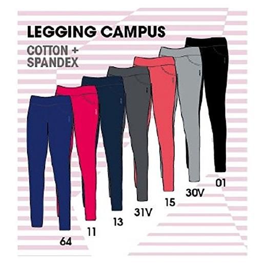 Joluvi campus legging pantaloni, rosa, m donna