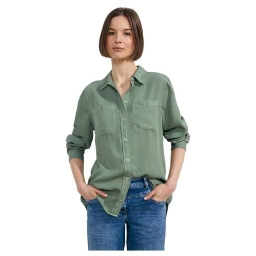 Cecil color lyocell blouse, raw salvia green, m donna