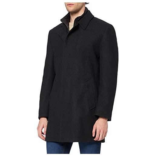 Bugatti mantel cappotto di lana, nero, 60 uomo