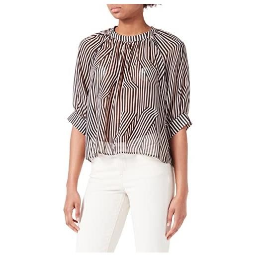 Sisley blouse 5w7xlq03n, multicolore 63e, l donna
