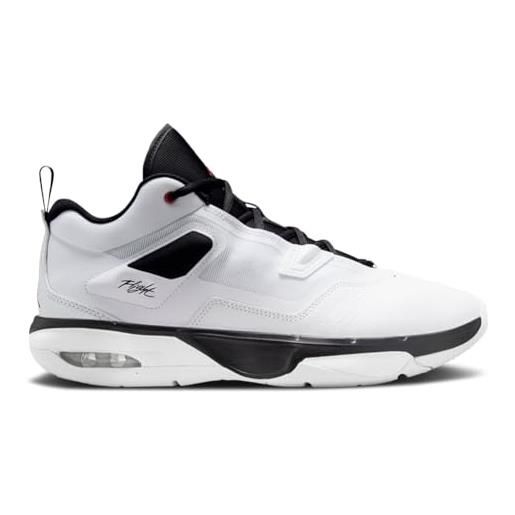 Nike jordan stay loyal 3, scarpe da basket uomo, white university red black, 52.5 eu