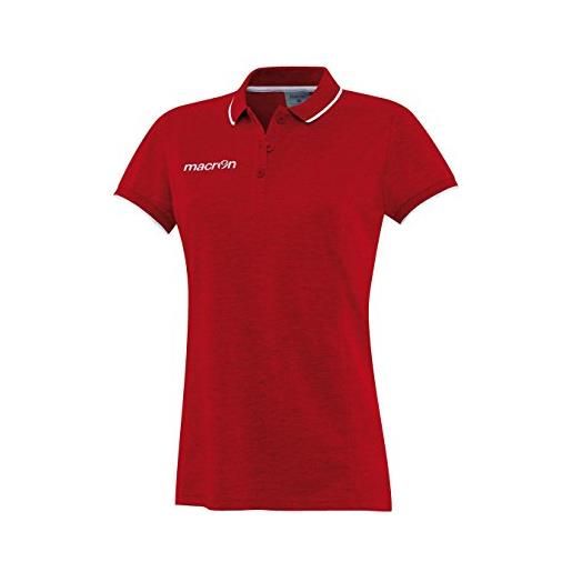 Macron polo da donna desi maglietta, rosso, m unisex-adulto