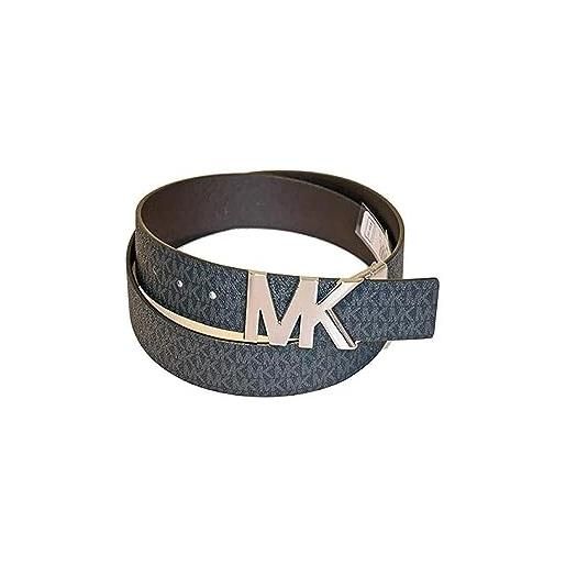 Michael Kors signature 558732 - cintura reversibile con fibbia, nero, small