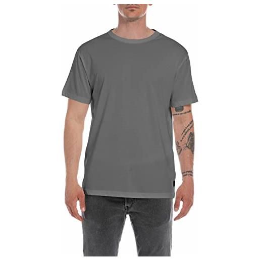 REPLAY m6450 t-shirt, grigio (steel grey 319), xxl uomo