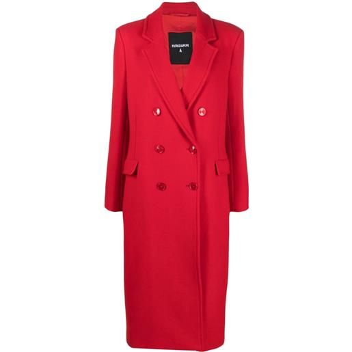 Patrizia Pepe cappotto lungo doppiopetto - rosso