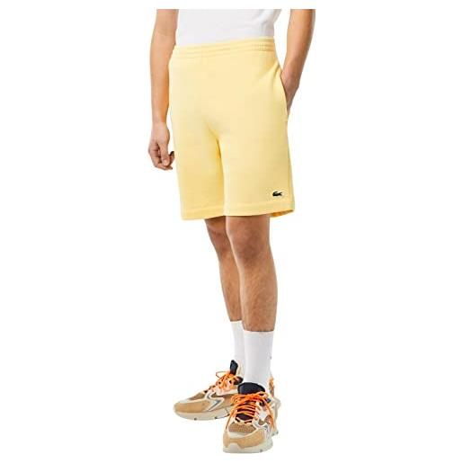 Lacoste gh9627 pantaloncini eleganti, giallo, 3xl uomo