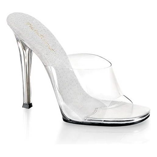 Fabulicious pleaser shoes - Fabulicious gala-01, sandali da donna, (transparent (clear)), 37