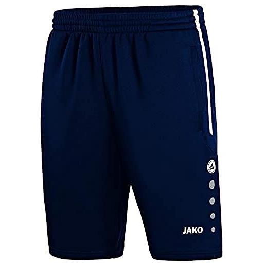 JAKO, pantaloncini da allenamento active uomo, blu (marine/weiß), 164 cm