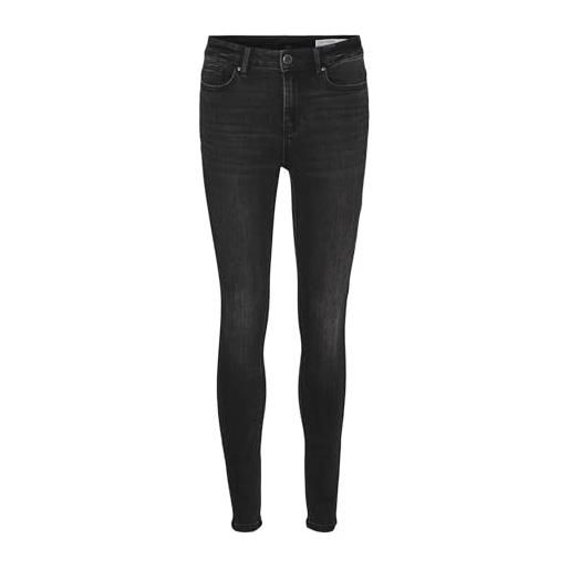 Vero moda vmflash mr skinny jeans li111 noos, denim nero, (m) w x 30l donna