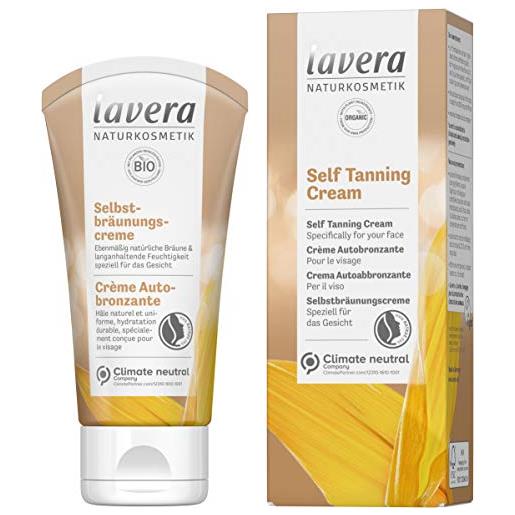 lavera crema autoabbronzante - cura solare - crema autoabbronzante - cosmetici naturali - vegan - certificato - 50ml