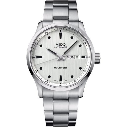 Mido orologio Mido multifort m quadrante silver bracciale acciaio