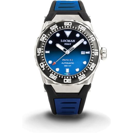 Locman orologio Locman mare blu degradè cinturino silicone 0559a24a-00kbnksb2