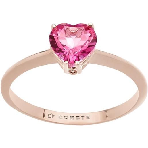 Comete Gioielli anello Comete Gioielli oro rosa e cuore topazio rosa anb 2545