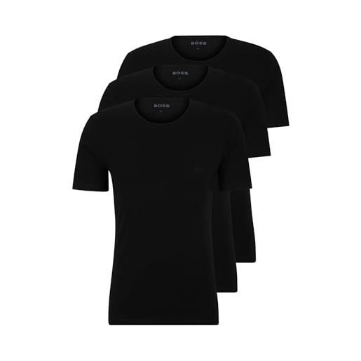 HUGO BOSS boss t-shirt rn 3p classic maglietta, black 1, m uomo