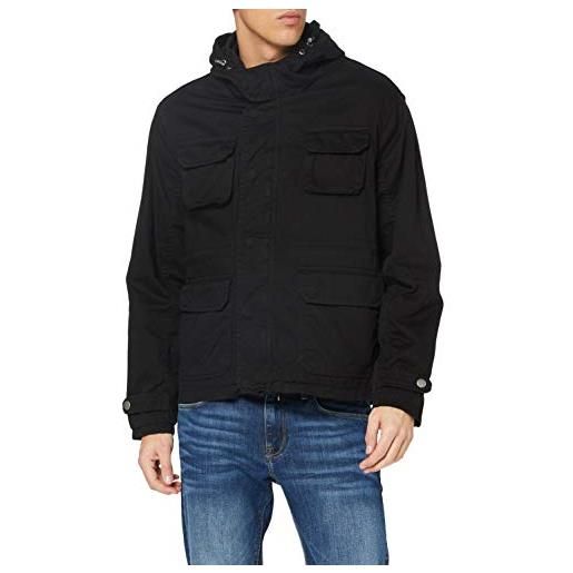 Urban Classics tb3795-cotton field jacket giacche, nero, m uomo