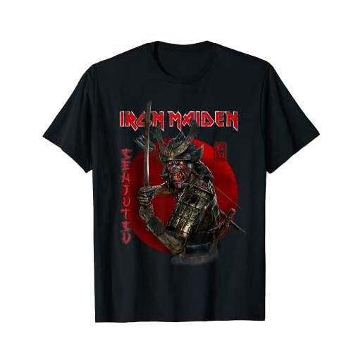 Iron Maiden - senjutsu eddie red circle maglietta