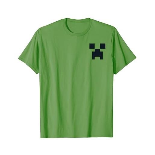 Minecraft creeper pocket size maglietta