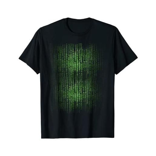T-shirt Informatico Regalo programmatore scienziato informatico blockchain matrix gamer maglietta