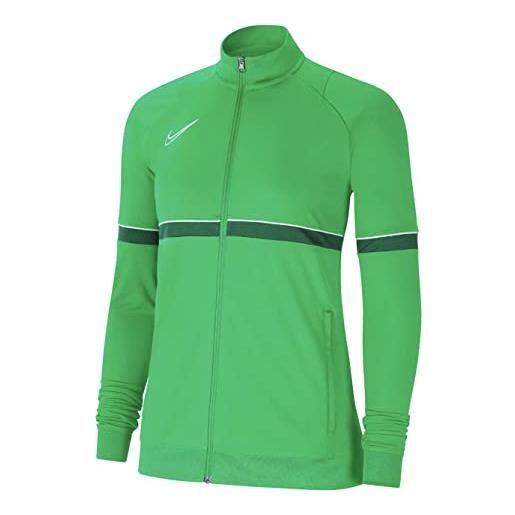Nike academy 21 track - giacca da donna, donna, cv2677-362, lt green spark/white/pine green/white, xs