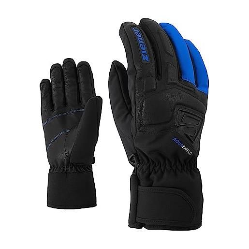 Ziener gloves glyxus - guanti da sci, da uomo, uomo, 801040, blu (persian blue), 8