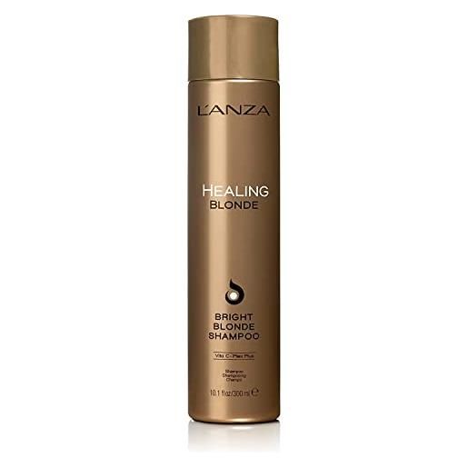 L'ANZA L'ANZA healing blonde shampoo per capelli biondi naturali e decolorati, aumenta la lucentezza e la luminosità mentre cura i capelli, privo di solfati, parabeni e senza glutine, 300 ml