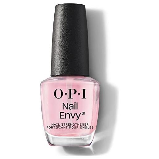 Wella opi nail envy, pink to envy, smalto rinforzante per unghie, rosa chiaro/nude, 15ml