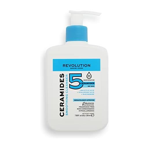 Revolution Skincare London, detergente viso lenitivo alle ceramidi, 236 ml