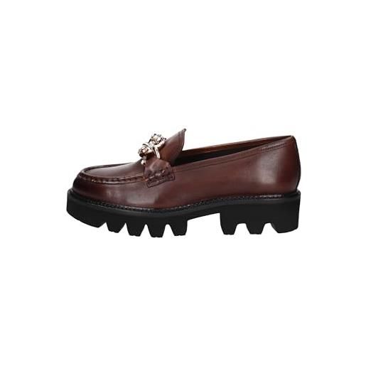 WALK MELLUSO scarpe mocassino donna k36027 pelle cognac originale ai 2024 taglia 40 colore marrone