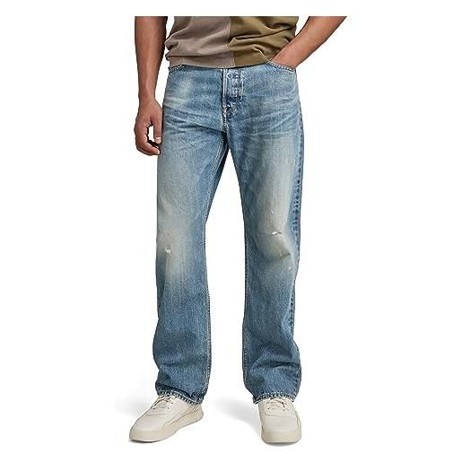 G-STAR RAW dakota regular straight jeans donna, blu (faded cascade d23691-c052-c606), 30w / 32l