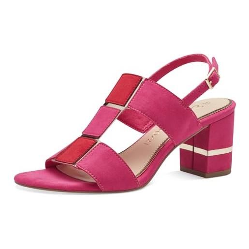 MARCO TOZZI 2-28314-42, sandali con tacco, donna, pink red, 38 eu