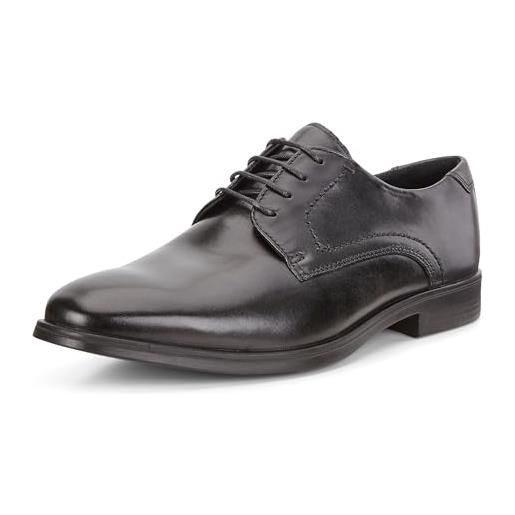 ECCO melbourne, scarpe stringate derby uomo, black magnet 50839, 45 eu