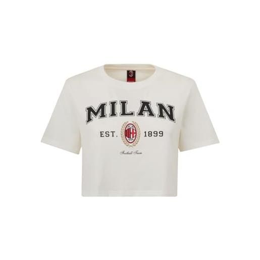 AC Milan m college collection, t-shirt croptop da donna, prodotto ufficiale