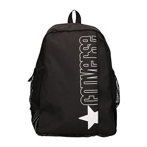 Converse speed 2 backpack backpack unisex adulto, nero (converse black), 19l, tradizionale