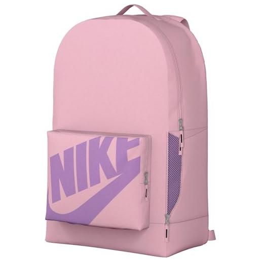 Nike zaino unisex per bambini, classic kids backpack, med soft pink/med soft pink/rush fucsia, ba5928-690, misc, med soft pink/med soft pink/rush fuchsia, 16 l, sport