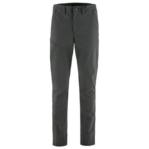 Fjallraven 12200163-030 abisko trail stretch trousers m pantaloni sportivi uomo dark grey taglia 54/r