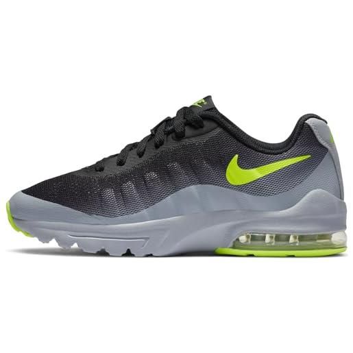 Nike air max invigor (gs), sneaker, grigio (wolf grey/vert volt-black), 35.5 eu