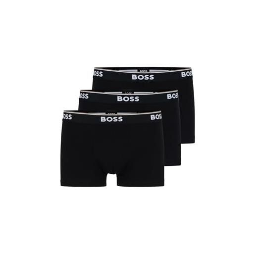 HUGO BOSS boss trunk 3p power boxer ai pantaloncini, black 1, m uomo