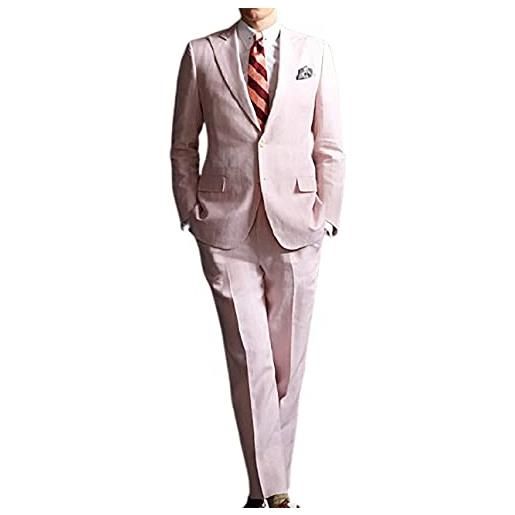 EU Fashions grande gatsby leonardo dicaprio - completo da 3 pezzi, colore: rosa rosa - great gatsby suit s